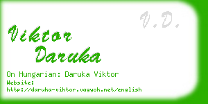 viktor daruka business card